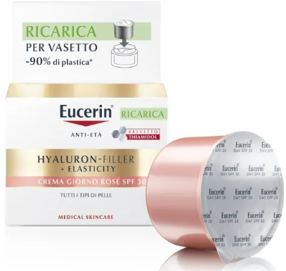 Eucerin Hyaluron - Filler + Elasticity SPF30 Crema Giorno Rosè Ricarica 50 ml